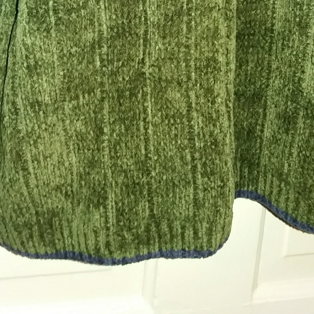 NWT Falls Creek Striped V Neck Chenille Sweater - Picture 4 of 8